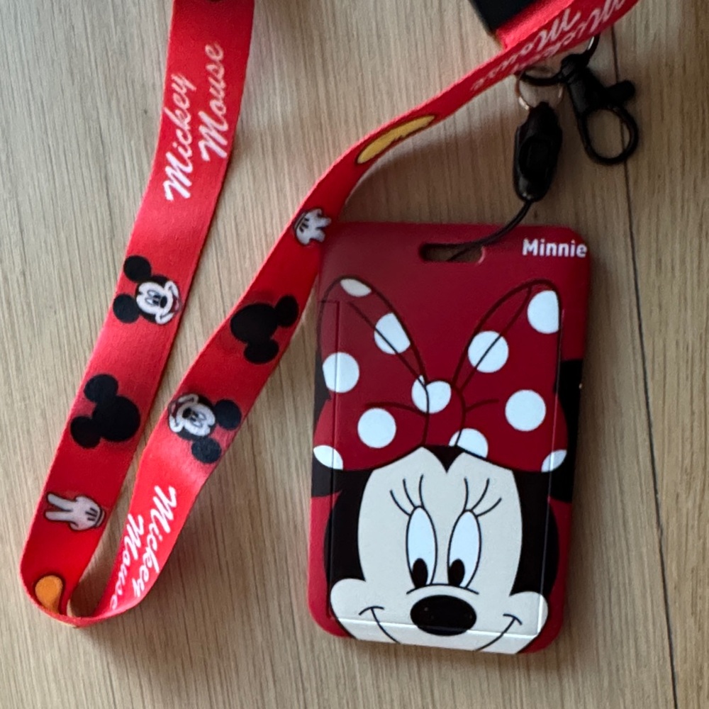 Disney Mickey mouse lanyard with card holder new see photos